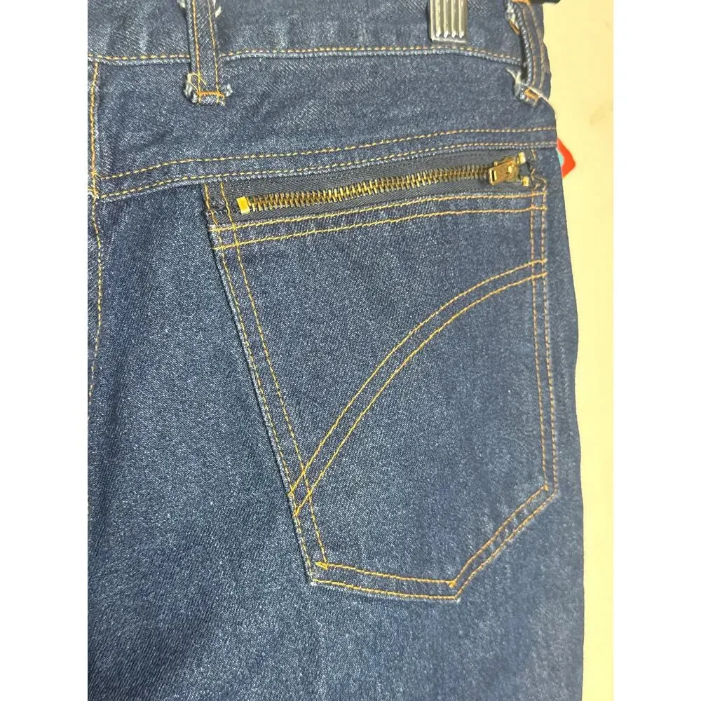 Vtg 1988 Quelle German Carpenter Jeans Deadstock 34x32 Crease Workwear Utility